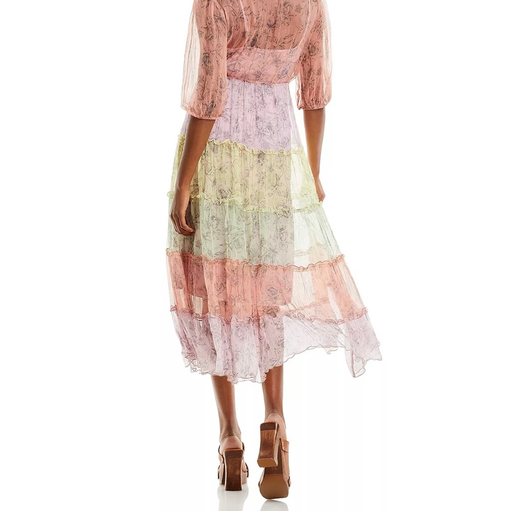 JOHNNY WAS LIZA MIDI SILK DRESS🎉💕👠 - Picture 5 of 6